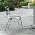 Lancaster Table & Seating Silver Outdoor Side Chair 427CTSSDCHM